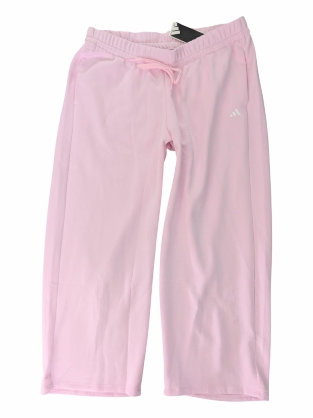 Adidas Lounge Pants 2X Pink Wide Leg Fleece Pull On Relaxed Fit Cozy Plus Size